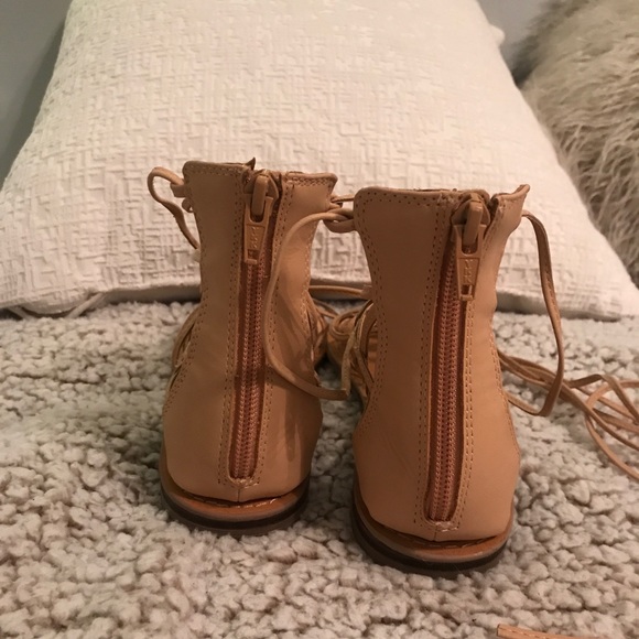 Strappy Tan Sandals - Picture 3 of 4